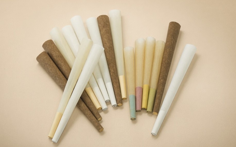 Custom branded pre-rolled cones with printed tips
